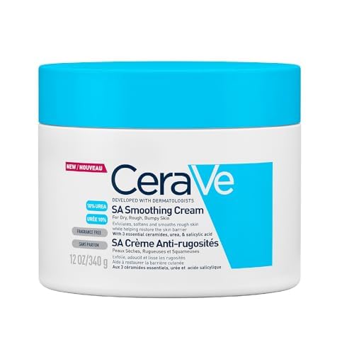 CeraVe. Crema Alisadora Anti-Rugosidades con Fórmula Exfoliante para Piel Seca, Áspera y Rugosa 340gr + Neutrogena. Crema Hidratante Facial Reparador Nocturno Face Care Intensive Colageno 100g