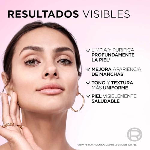 L'Oréal Paris Gel de Limpieza Anti-manchas Glycolic Bright con Ácido Glicólico y Niacinamida todo tipo de manchas, 150ml