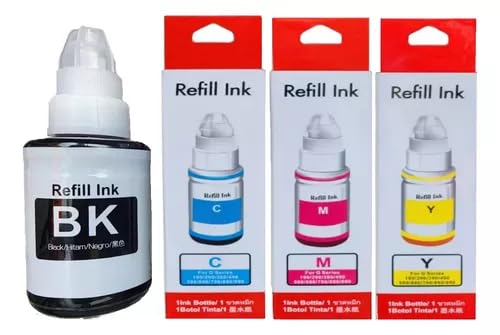 Ryscom Tinta para Canon Pixma G3100 G1110 G2111 G3000 G2100 G3110 G4010 Gi190 G2110 G4110 g1100 g3102 g3111 g4100 g4111