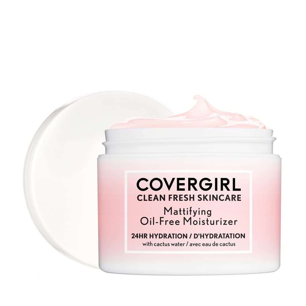 Clean Fresh Skincare Mattifying Oil-Free Moisturizer by CoverGirl for Women - 2 oz Cream