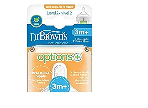 Dr. Brown's Tetina cuello ancho Options+ nivel 2