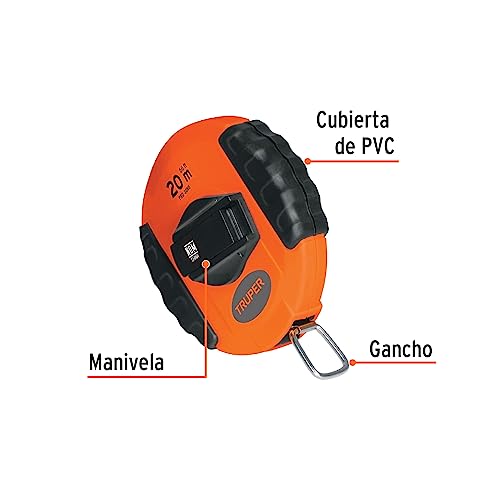 Cinta Métrica Metálica Pretul PRO-20ME 20 m Carcasa Plástica