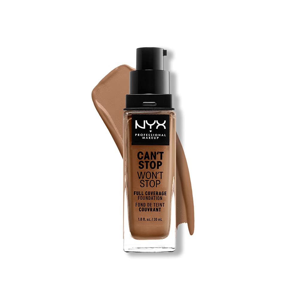 NYX Professional Makeup Can't Stop Won't Stop Base de Maquillaje Mate 24h, 1 onza