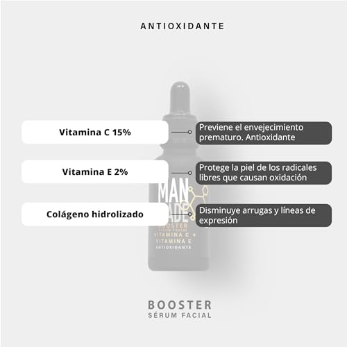 Man Made Booster - Serum Antioxidante: Vitamina C 15% + Vitamina E 2%
