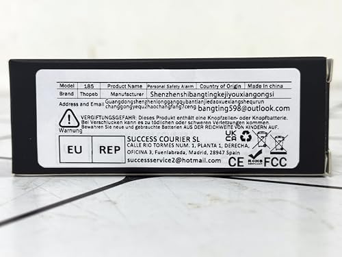 Alarma de Seguridad Personal para Mujer, Luz LED Estroboscópica, Sirena de 130 dB para Universidades