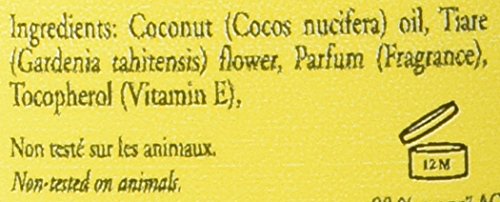 Coconut Oil Vanilla Monoi Tiare Cosmetics 4 oz Oil