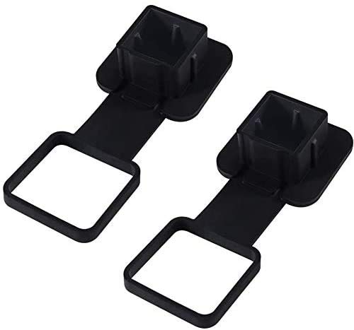 2 piezas de 2 pulgadas de remolque cubierta de enganche de goma resistente, receptor de remolque, receptor, tapa de inserción de 2 pulgadas, receptores compatibles con clase 3 4 5 GMC Toyota Ford Jeep Dodge Nissan Mercedes Benz BMW Polaris ATV UTV