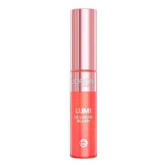 L'Oréal Paris Lumi Blush, rubor líquido para mejillas acabado glowy luminoso, tono Pink Glow,11ml