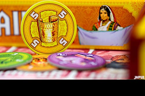 Juego de mesa Jaipur (nueva edición) - Duelo de comerciantes de ritmo rápido Juego estratégico de comercio y mercado para niños y adultos, a partir de 10 años, 2 jugadores, tiempo de juego de 30