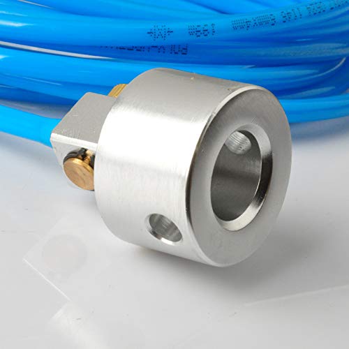 High Eagle Disco de lijadora orbital húmedo neumático de 5 pulgadas, portátil, práctico kit de pulidora de palma de aire con tubo de agua de junta de entrada