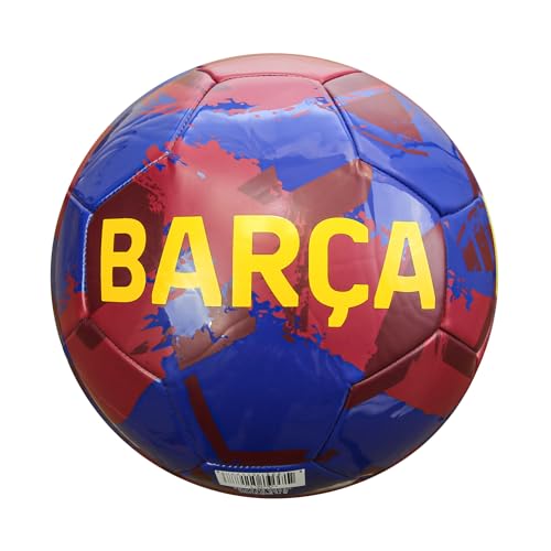 Icon Sports FC Barcelona Brush Team Balón de fútbol, Azul Marino, 5