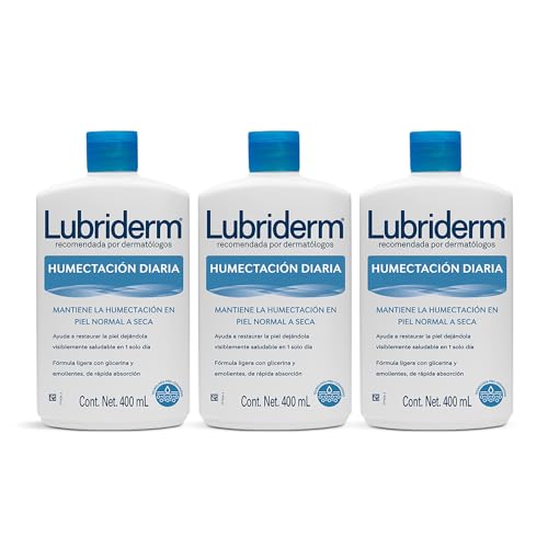 Lubriderm Crema Corporal Humectacion Diaria 400ml - Paquete de 3