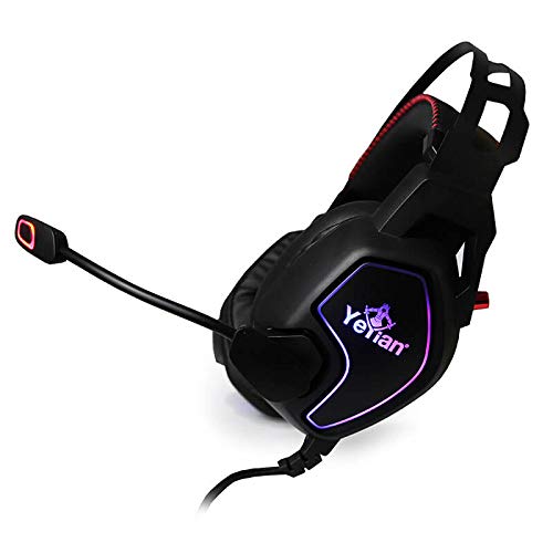 Diadema Gaming YEYIAN Negro Led RGB Vicious 3000