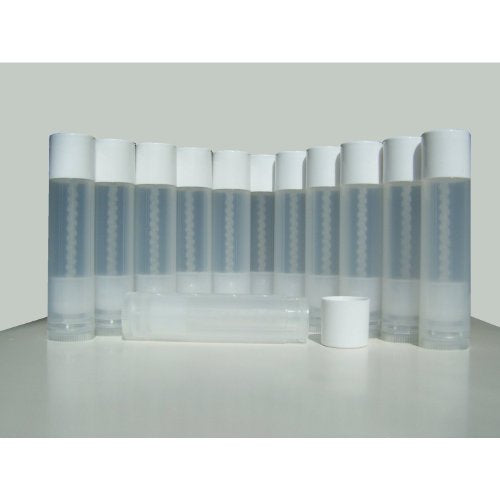 1st Choice 50 Lip Balm Empty Containers 3/16 Oz (5.5ml), Natural (Translucent) Color