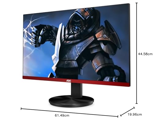 AOC G2790VX Monitor de Juegos sin Marco de 27 Pulgadas, FHD 1920 x 1080, 1ms 144Hz, FreeSync Premium, 122% sRGB / 90% DCI-P3, VESA, 3Yr Re-Spawned Zero Dead Pixels, Negro, 27 Pulgadas Full HD