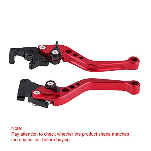 Palancas de Freno de Tambor de Motocicleta Yosoo Rojo CNC de Aluminio para Yamahas Suzukis