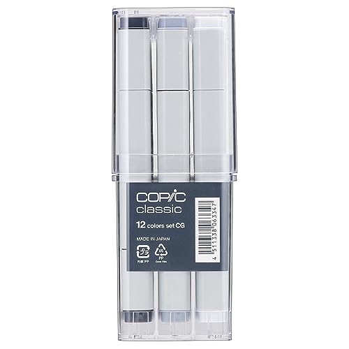 Copic Classic 12 Color Set CG Cool Gray