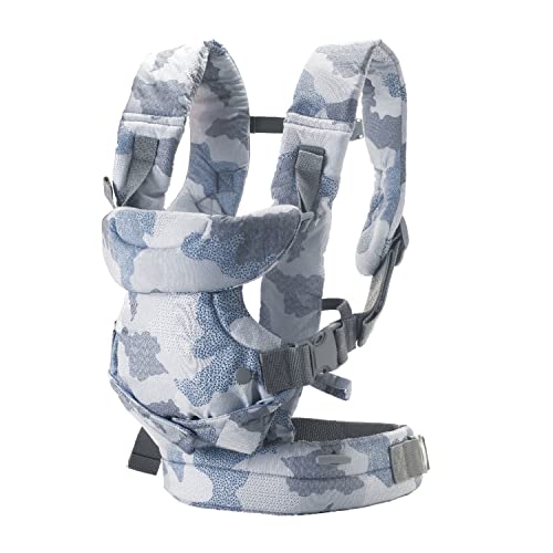 Infantino Flip Advanced Portabebés 4 en 1 – Ergonómico, Convertible, frontal y frontal hacia fuera Portabebés delantero y trasero para recién nacidos a niños pequeños 8-35 libras, camuflaje