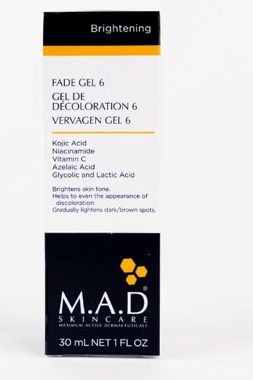 FADE GEL 6 SUERO GEL UNIFICADOR DE TONO DE PIEL 30ML (M.A.D SKINCARE)