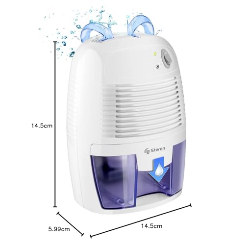 Deshumidificador Mini Steren AIR-230 blanco compacto para hogar
