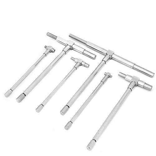 Juego de calibradores telescópicos, calibre de diámetro interior ajustable de 8 mm a 150 mm, 6 piezas de micrómetro telescópico, calibradores de herramientas de medición, calibradores de calibre de