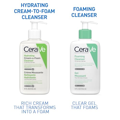 CeraVe Limpiadora Crema-Espuma Hidratante Facial Diaria para Piel Normal a Seca 236ml