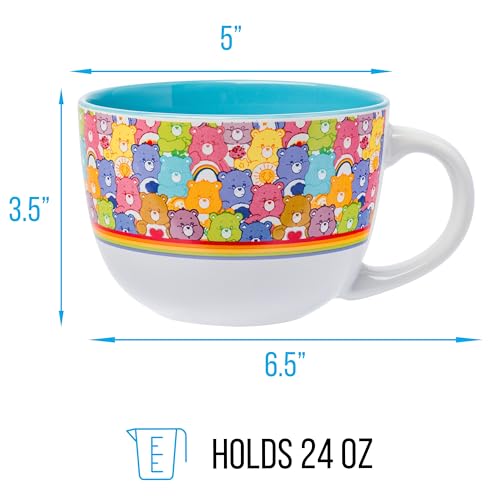 Taza de Sopa de Cerámica Silver Buffalo 24 Onzas Care Bears