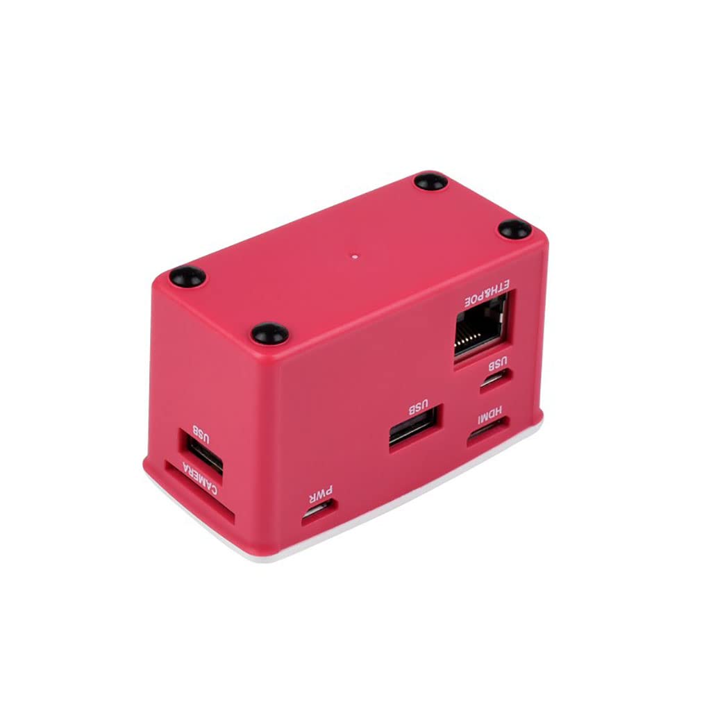 Coolwell - Caja de concentradores PoE Ethernet/USB compatible con Raspberry Pi Zero Series, con PoE/ETH/USB HUB HAT en el interior, compatible con 802.3af, incluye 3 puertos USB 2.0