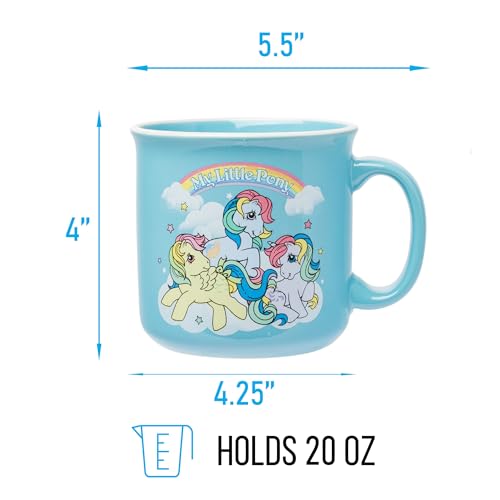 Taza de Cerámica Silver Buffalo My Little Pony Violeta Skydancer, Luz del Sol y Viento 20 Onzas