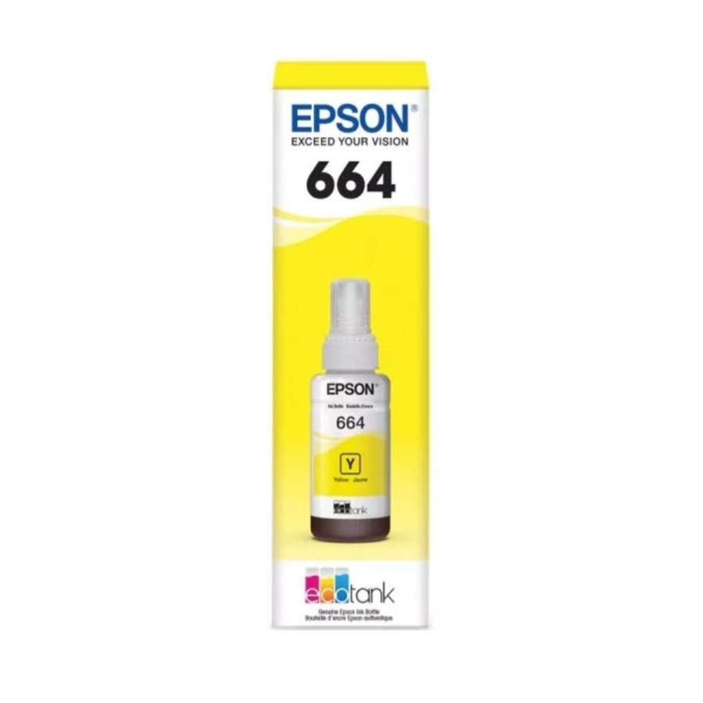 Pack Botella Tinta Epson T664 Negro Línea EcoTank Alto Rendimiento