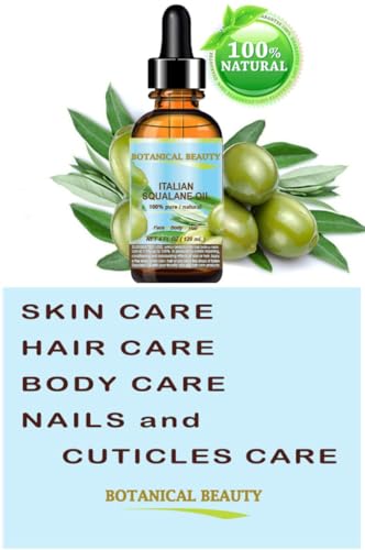 SQUALANE Italian. 100% Pure / Natural / Undiluted Oil. 100% Ultra-Pure Moisturizer for Face , Body & Hair. Reliable 24/7 skincare protection. 1 fl.oz- 30ml. by Botanical Beauty.