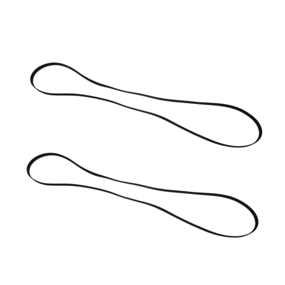 Correas de Repuesto Sam&Johnny Negro para Audio-Technica AT-LP60 y AT-LP60x (2 Unidades)