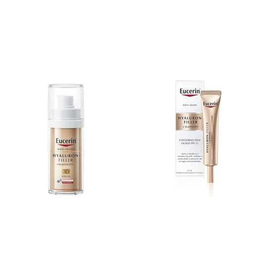Serum Elasticity Hyalluron Filler Eucerin + Contorno de Ojos FPS 15 Hyaluron Filler Elasticity
