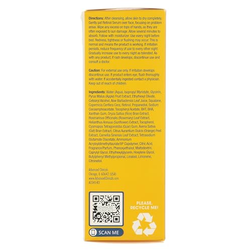 Suero Facial Anti-Arrugas con Retinol, Glicerina y Extracto de Té Verde - 52ml - Fórmula Avanzada para una Piel Renovada y Nutrida