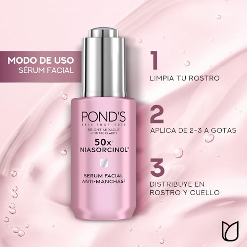 POND'S Sérum Facial 50x Bright Miracle con Niasorcinol Anti-manchas, 30gr