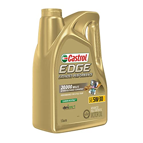 Castrol 1597B1 Edge Extended Performance 5W-30 Aceite de Motor sintético Completo, 5 Cuartos de galón