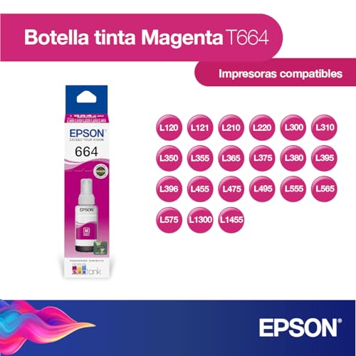 Botella de Tinta Epson Ecofit Magenta T664