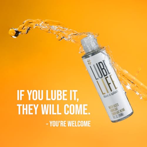 Lube Life Lubricante con sabor a base de agua, 8 onzas de lubricante sexual para hombres, mujeres y parejas, Original, 236.59ml (8oz)