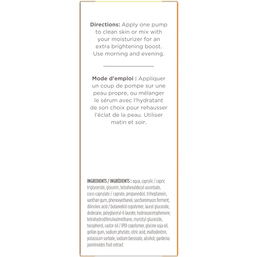 Burt's Bees Brightening Booster Serum, Vitamin C and Turmeric, 1 Ounce