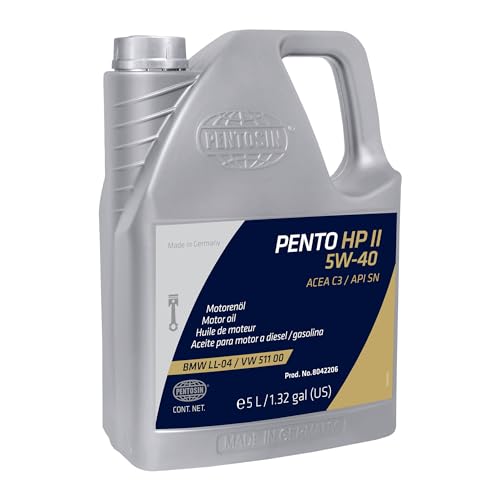 CRP Automotive Pentosin 8042206 Pento High Performance II 5W-40 Synthetic Motor Oil - 5 Liter
