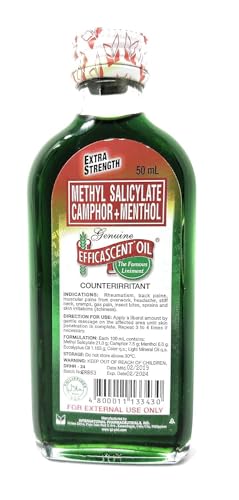 Efficascent Oil Salicilato de metilo alcanfor mentol extrafuerte, 50 ml