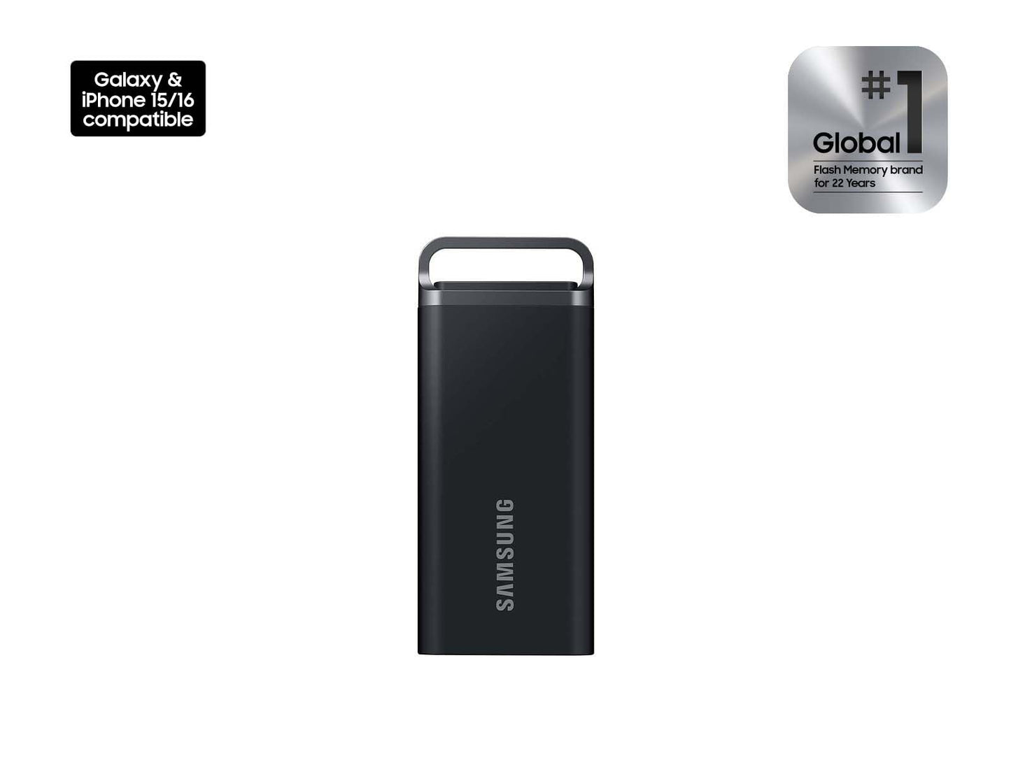 Disco Estado Sólido Samsung T5 EVO 8 TB USB 3.2 Gen 1 Negro para Juegos y Creación de Contenido