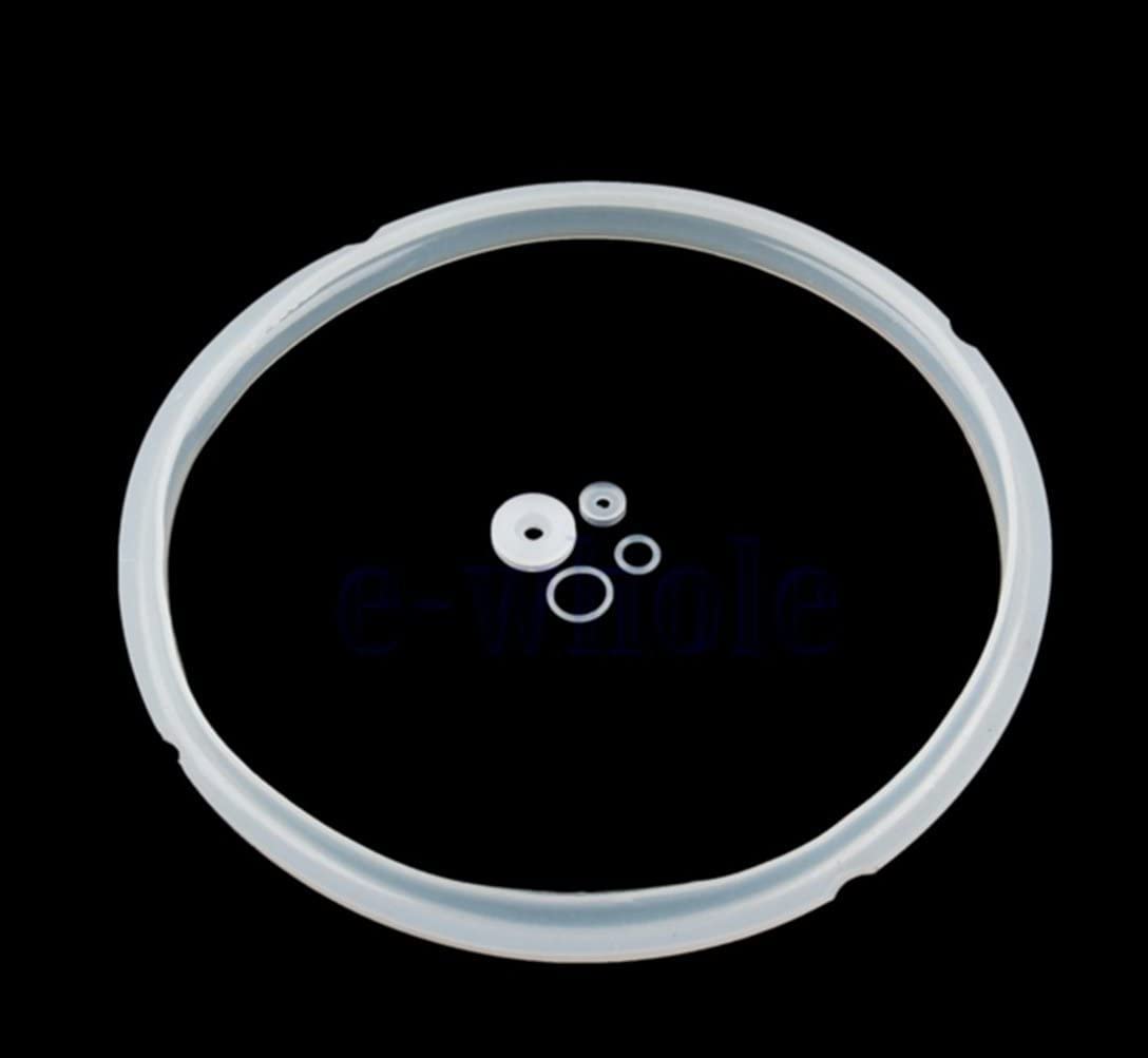 Anillo de sellado de silicona para cocina y juntas de goma de repuesto para olla a presión para 6 cuartos y 5 cuartos - Juego de 5