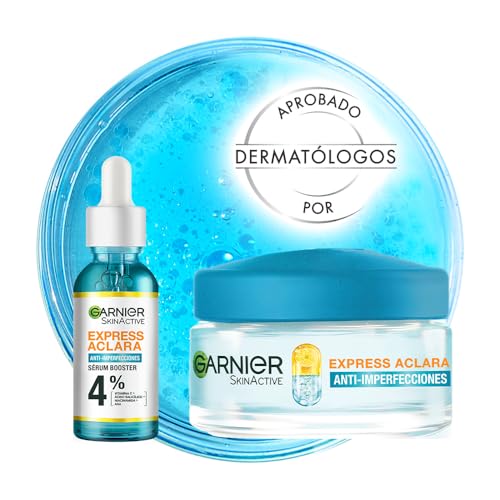 Garnier Skin Active Kit Serum Anti Acne 15ml + Garnier Express Aclara Crema Hidratante Matificante Anti-imperfecciones 50ml