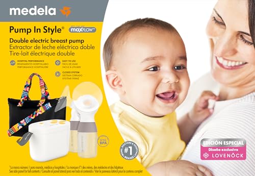 Extractor Eléctrico MEDELA Amarillo con Tecnología MaxFlow Juego de 3 Piezas para Baby Boys