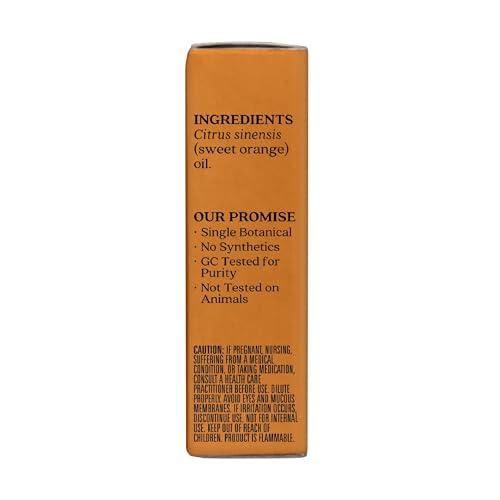 Auracacia Aceite Escencial De Naranja Dulce, Relajante, color, 1 count, pack of/paquete de