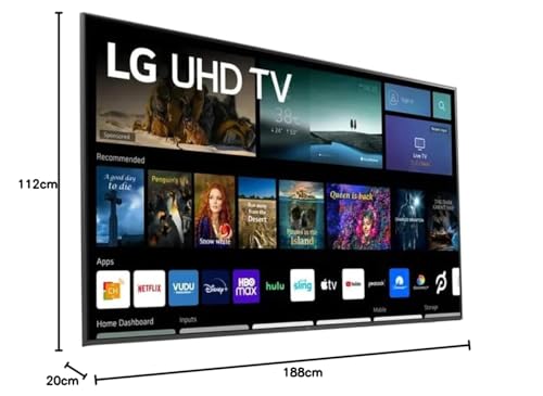 LG Television de 75 Pulgadas Serie 7 Class 4K 2160p Smart LED TV HDR Frecuencia de Actualización 60Hz Bluetooth Compatible con Alexa y Google Assistant (Sin Bases) + Soporte de Pared (Reacondicionado)