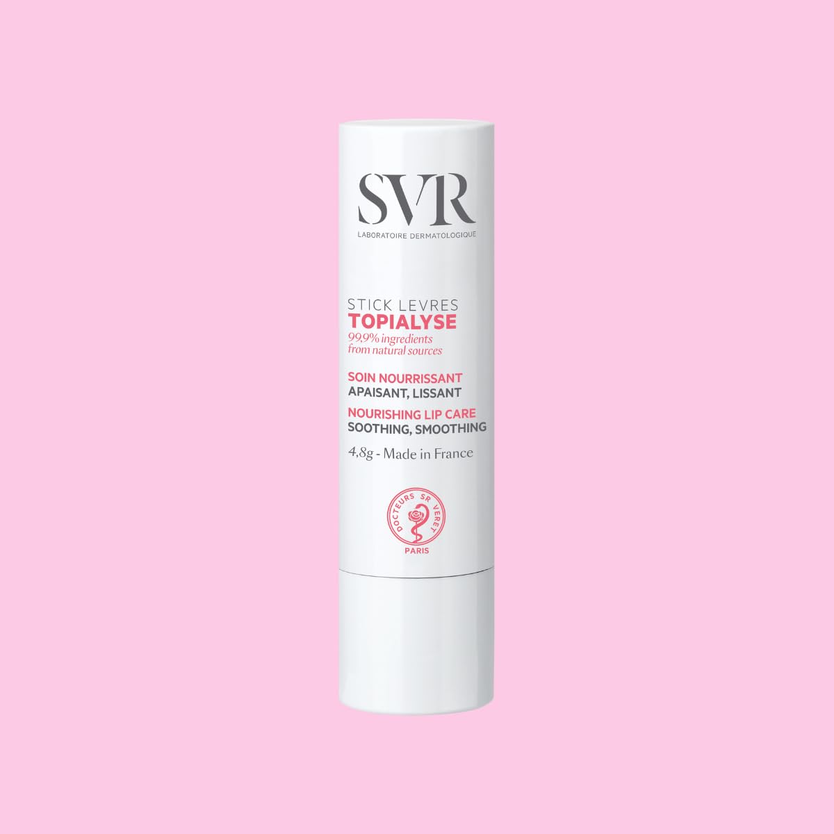SVR Topialyse Bálsamo de Labios Vegetal Hidratante para Piel Seca, 4.8 g