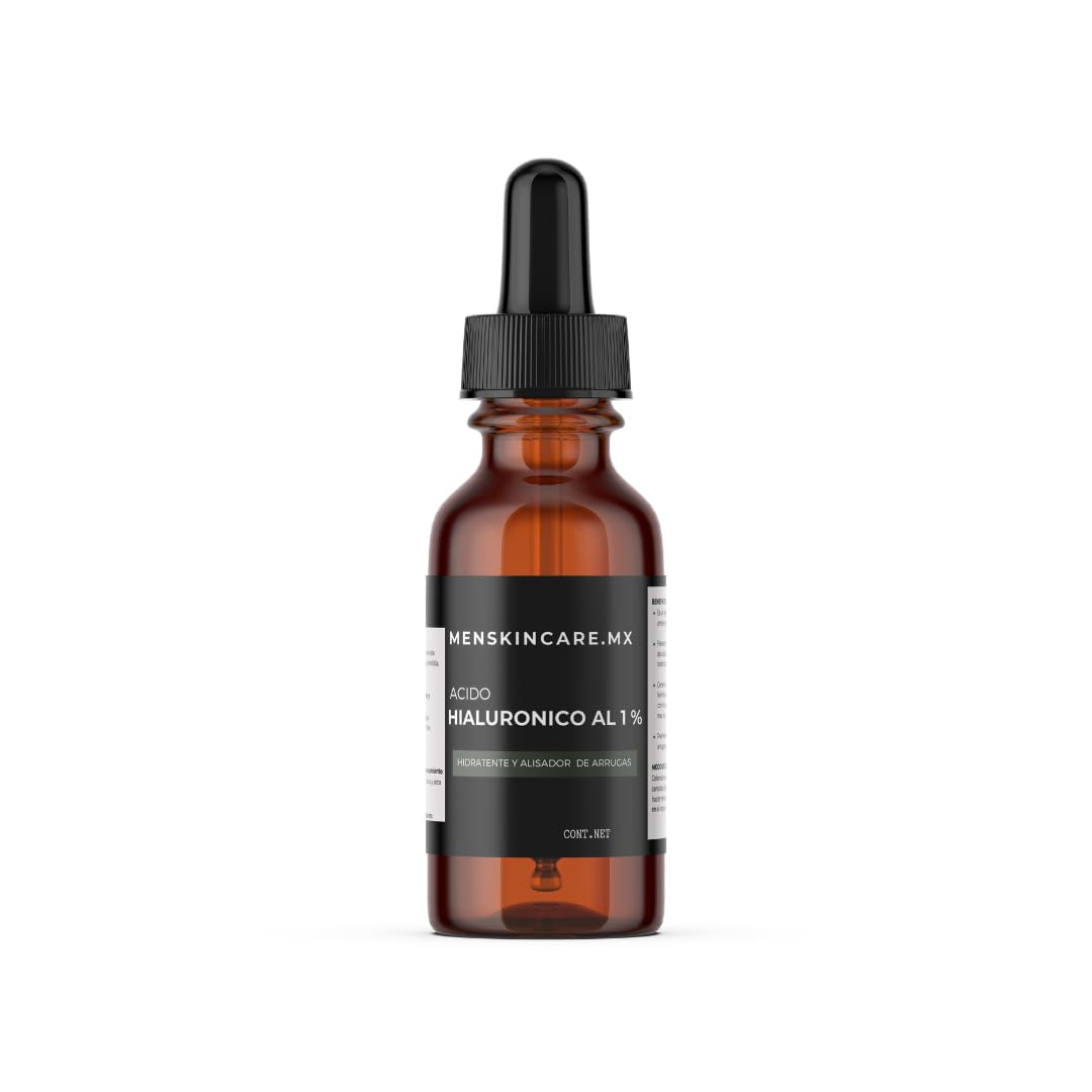 Sérum Ácido Hialurónico 1% 30ml: Potente Hidratación para Rostro y Ojos. Fórmula No Grasa y de Absorción Rápida para Día y Noche. ¡Luce una Piel Radiante!