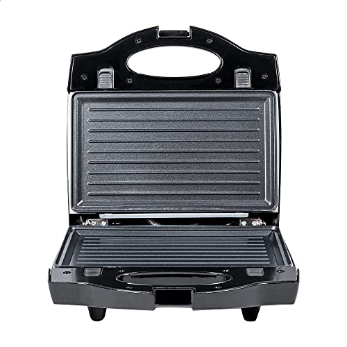 DAEWOO Sandwichera 3 en 1 con 3 juegos de placas Intercambiables Antiadherentes para Sandwich, Grill y Waffles